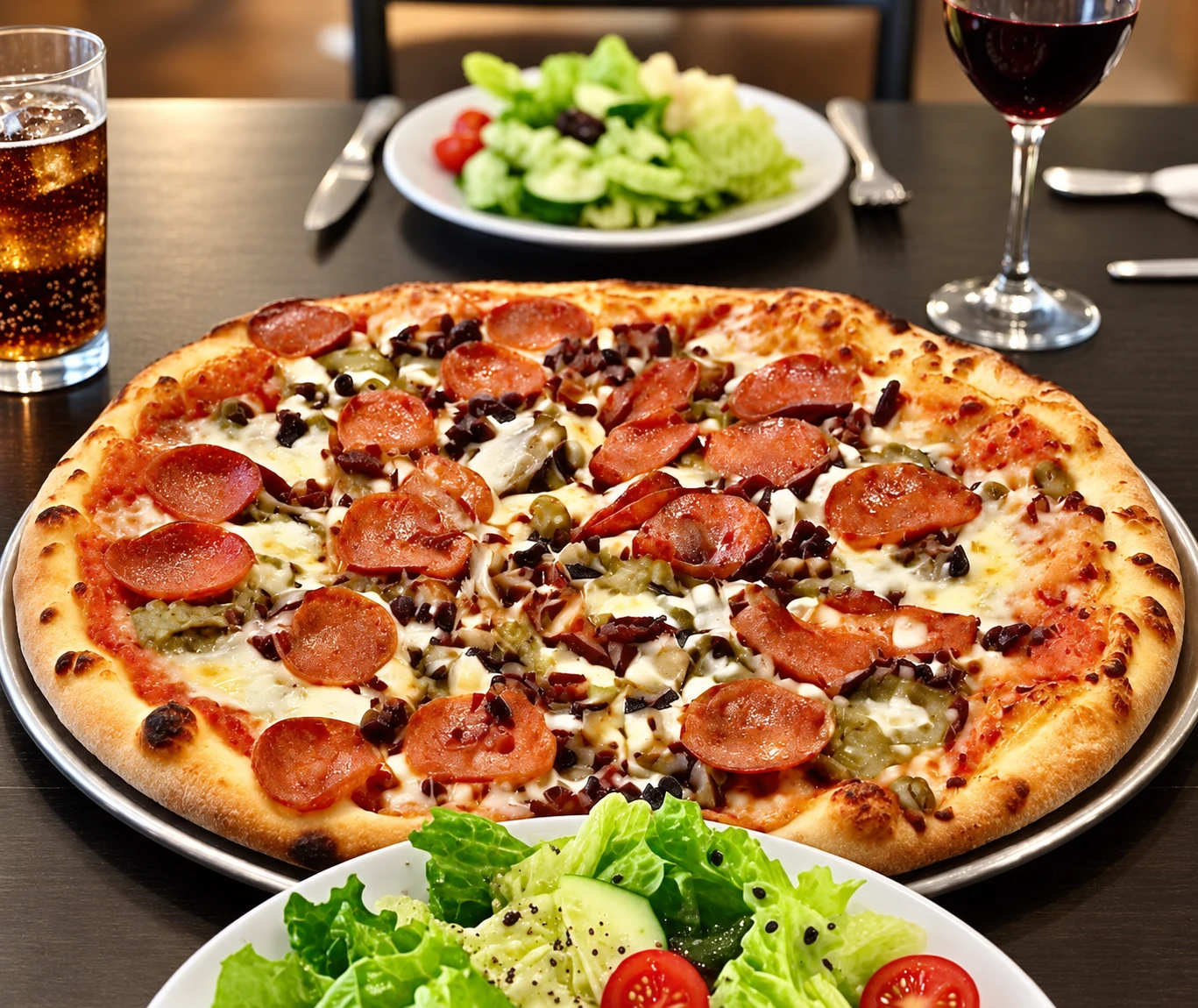 Specialty pizza served at Mama Teresa’s